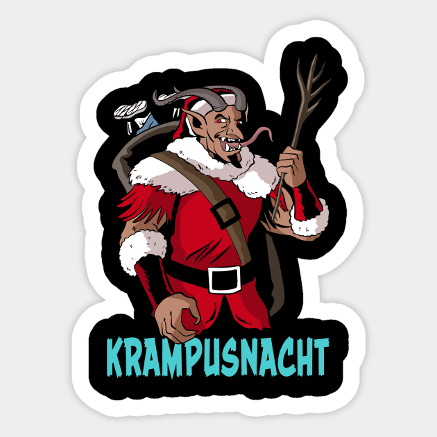 Krampusnacht Sticker by AMK Comics